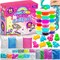 Unicorn Sparkle Slime Kit, 50-Piece Unicorn Slime Kit with 18pcs Pre-Made Slime